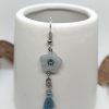Soft Blue Flower Earings - Image 2