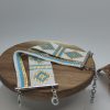 Nefertiti Double Bracelet with white gold and turquoise beads.